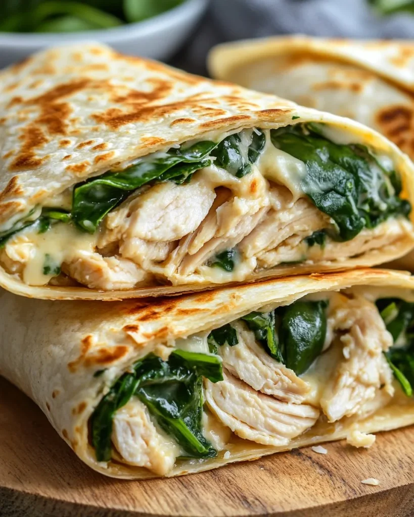 Wraps de Pollo Crujiente con Queso y Ajo