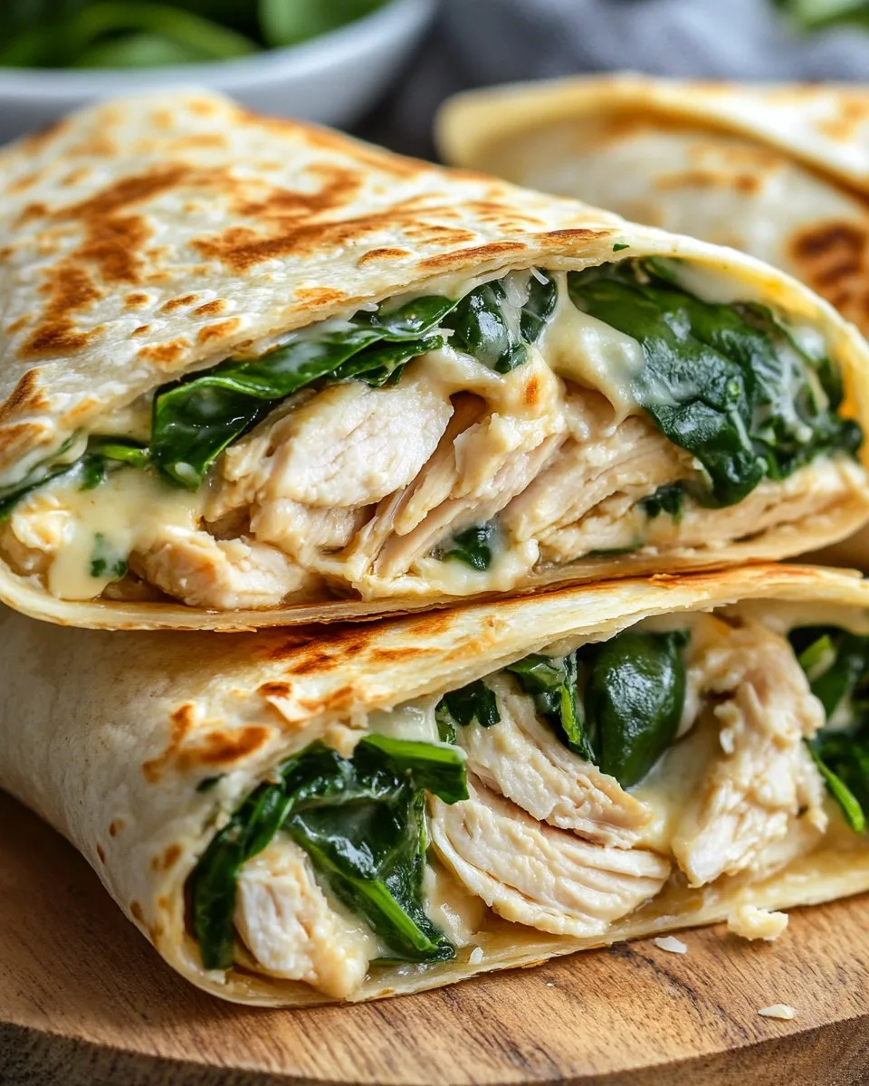 Wraps de Pollo Crujiente con Queso y Ajo
