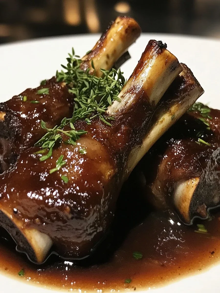 Pierna de Cordero Estofada con Ajo y Hierbas