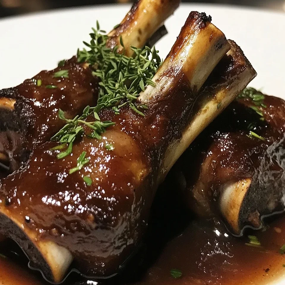Pierna de Cordero Estofada con Ajo y Hierbas