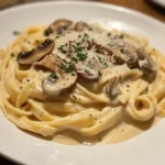 Pasta Cremosa con Champiñones