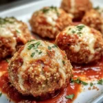 Albóndigas Rellenas de Mozzarella al Horno