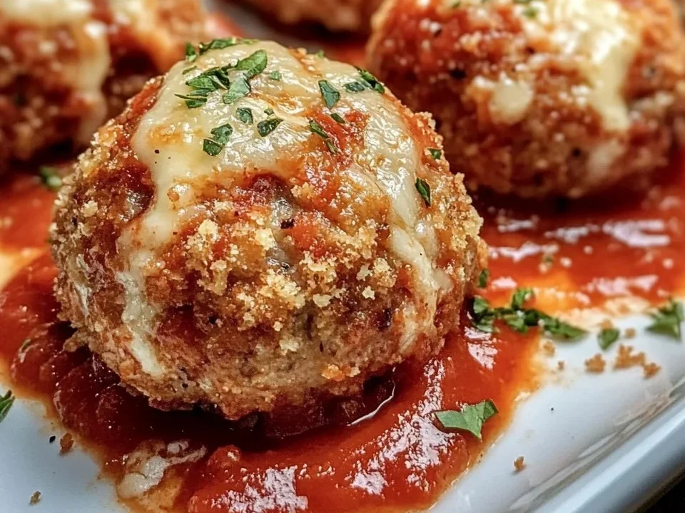 Albóndigas Rellenas de Mozzarella al Horno