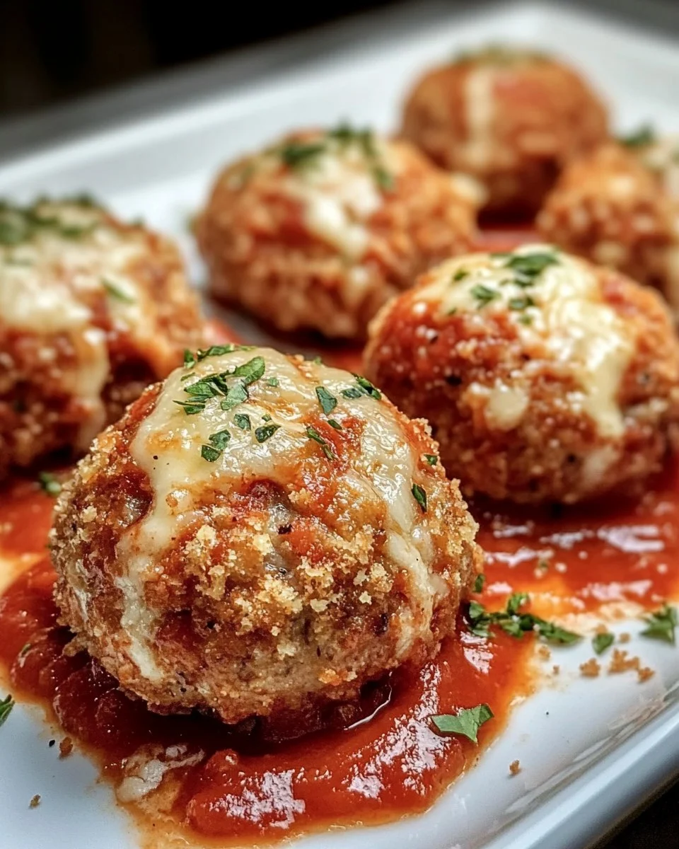 Albóndigas Rellenas de Mozzarella al Horno