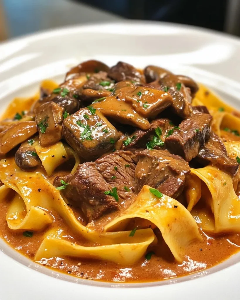 Stroganoff de Res al Estilo Alain Ducasse