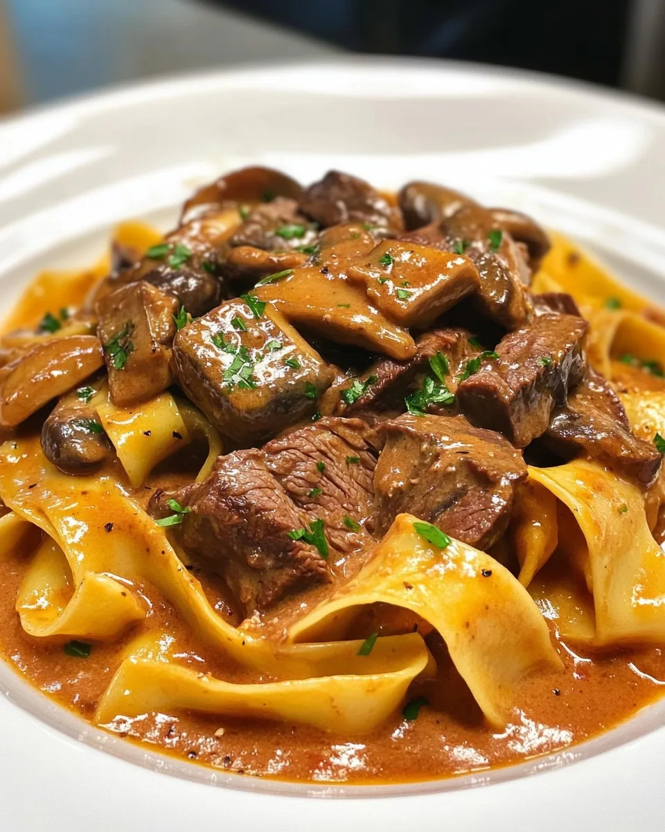 Stroganoff de Res al Estilo Alain Ducasse