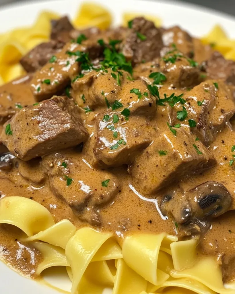 Stroganoff de Res al Estilo Alain Ducasse