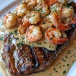 Bistec con Salsa Decadente de Camarones y Langosta