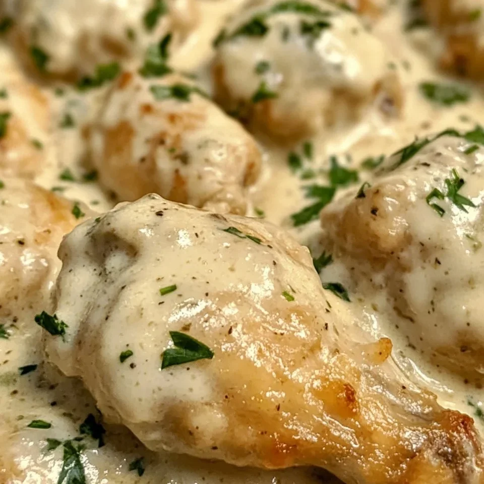 Alitas de Pollo Alfredo