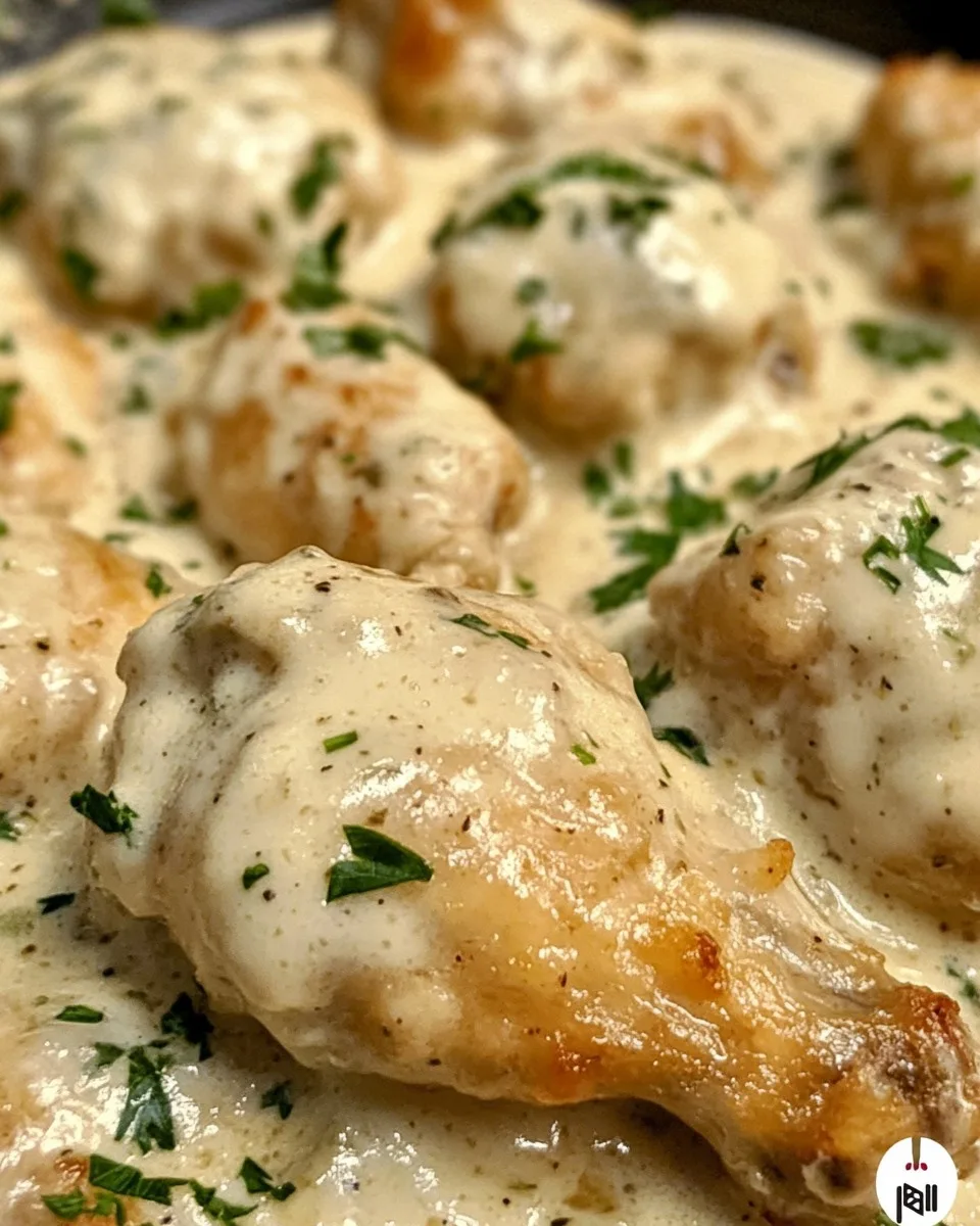 Alitas de Pollo Alfredo