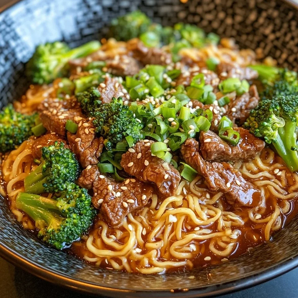 Ramen de Res y Brócoli