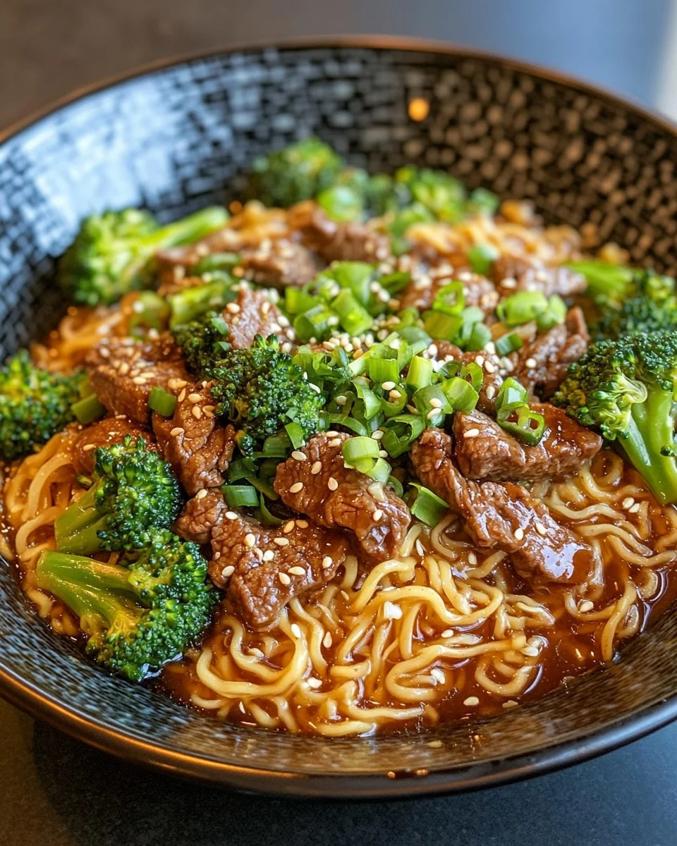 Ramen de Res y Brócoli