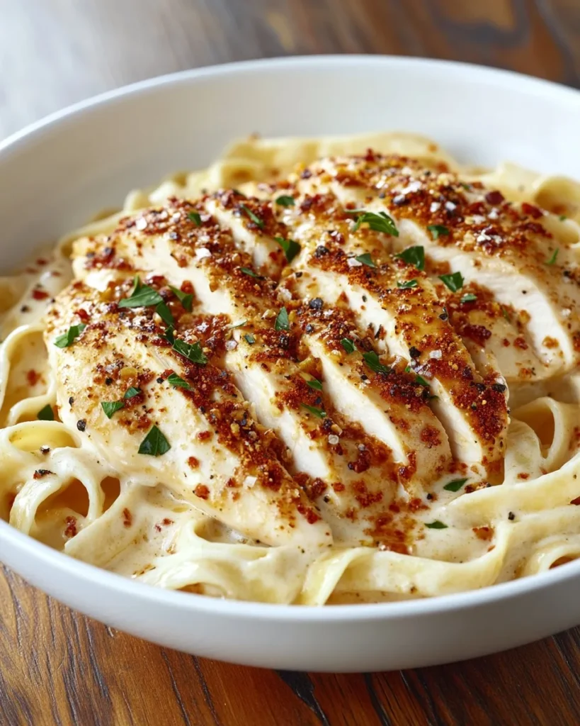 Poulet Cajun Épicé Alfredo