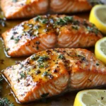 Salmón Glaseado con Miel y Limón