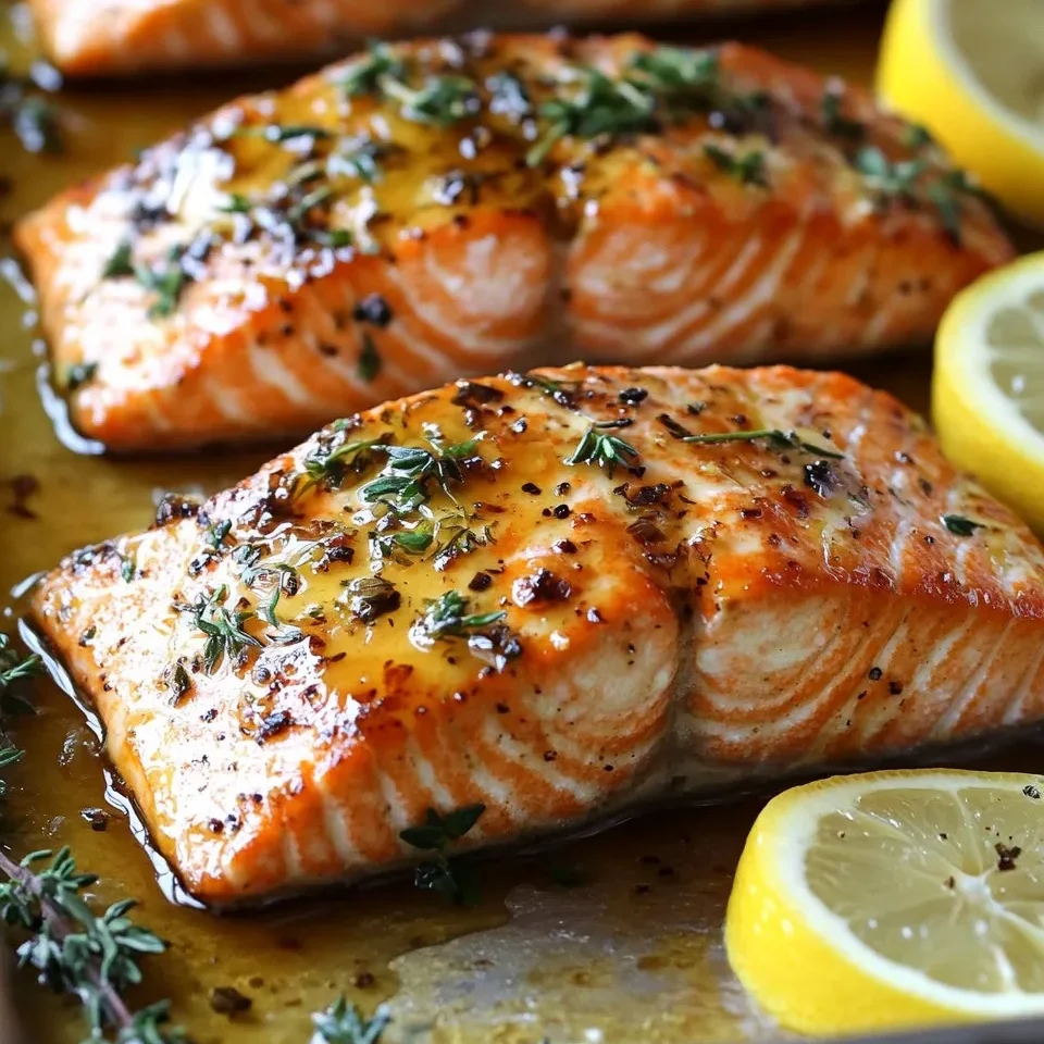 Salmón Glaseado con Miel y Limón