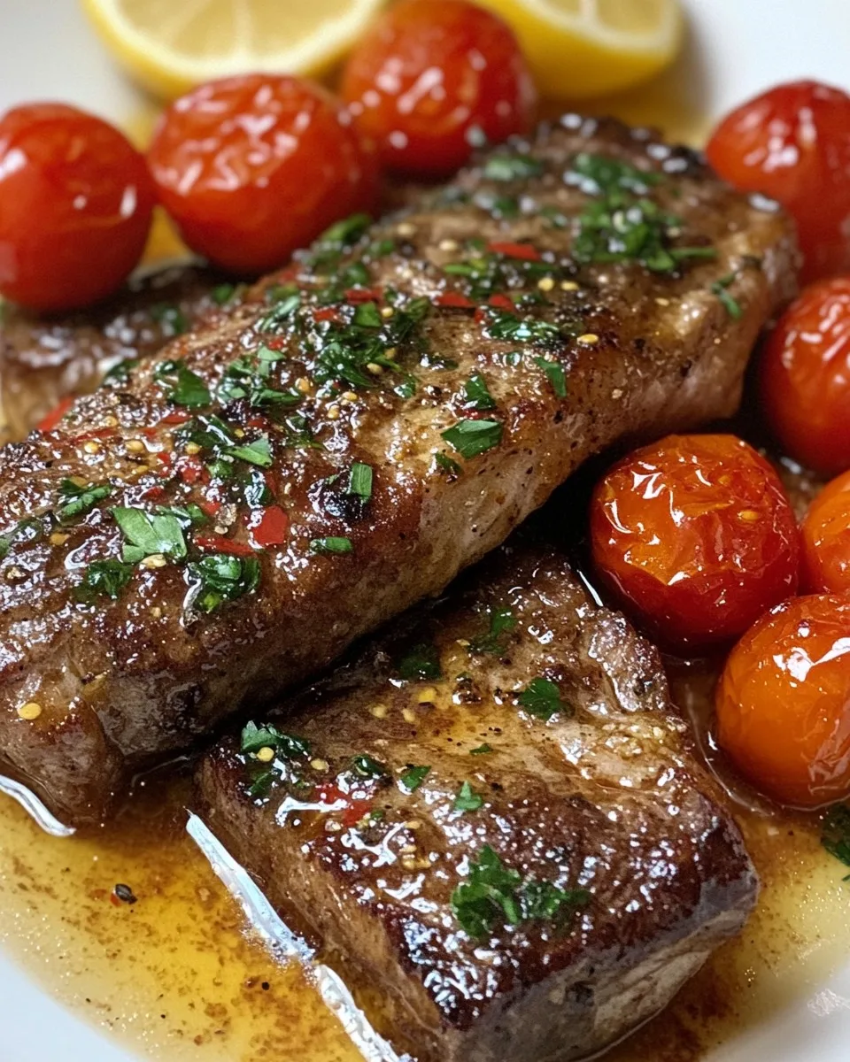 Reses Picantes con Lubina y Tomates Asados