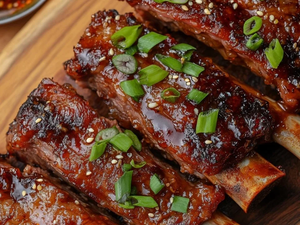 Costillas de Cordero Glaseadas con Miel de Sichuan