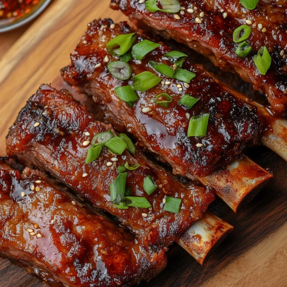Costillas de Cordero Glaseadas con Miel de Sichuan