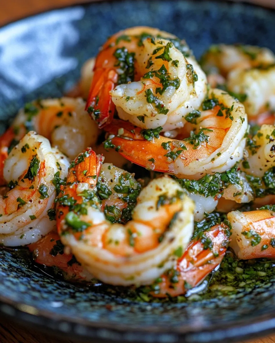 Crevettes au Chimichurri