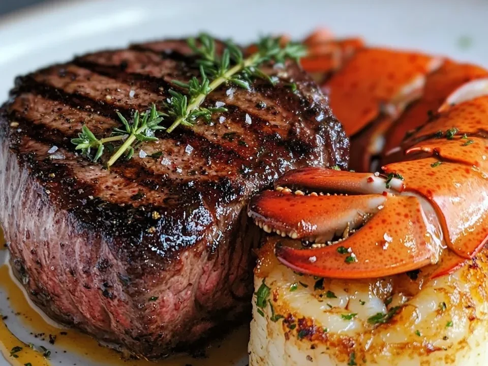 Surf & Turf Filet Mignon con Langosta