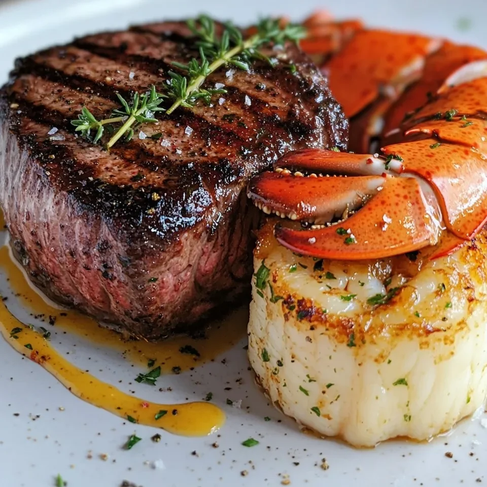 Surf & Turf Filet Mignon con Langosta