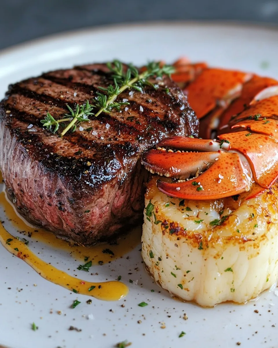 Surf & Turf Filet Mignon con Langosta