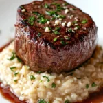 Filete Mignon con Risotto Cremoso de Gorgonzola