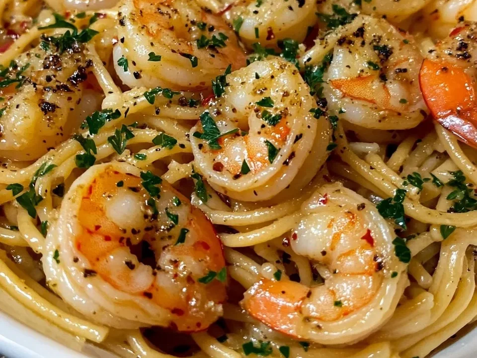 Camarones al Ajillo con Mantequilla