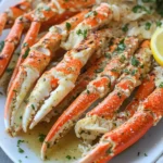 Piernas de Cangrejo a la Parrilla con Salsa de Mantequilla de Ajo