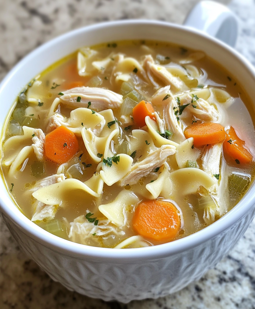 Sopa de Pollo con Fideos