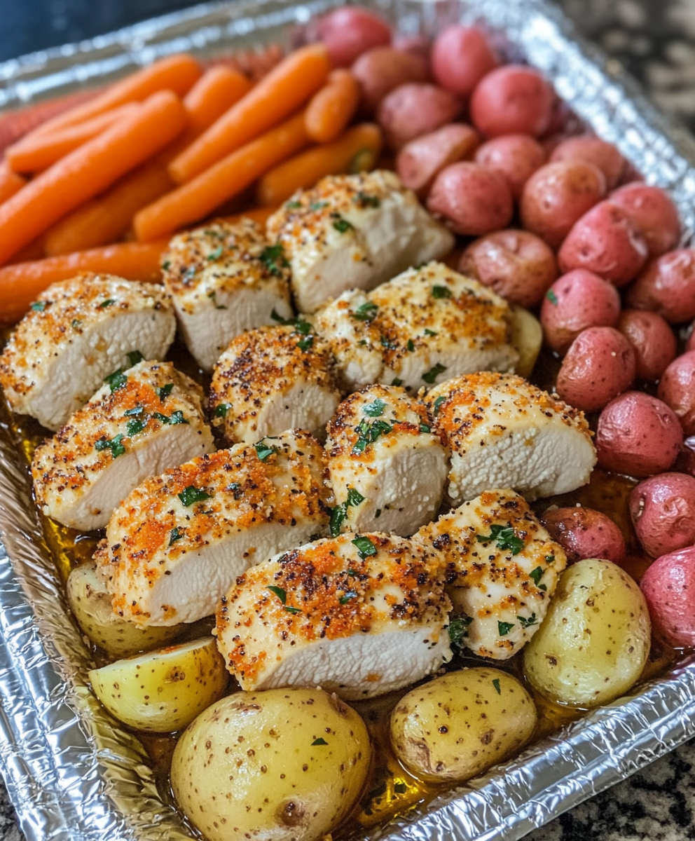 Cena en Bandeja con Pollo y Verduras