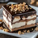 Postre de Barritas de Helado con Salsa de Chocolate Caliente