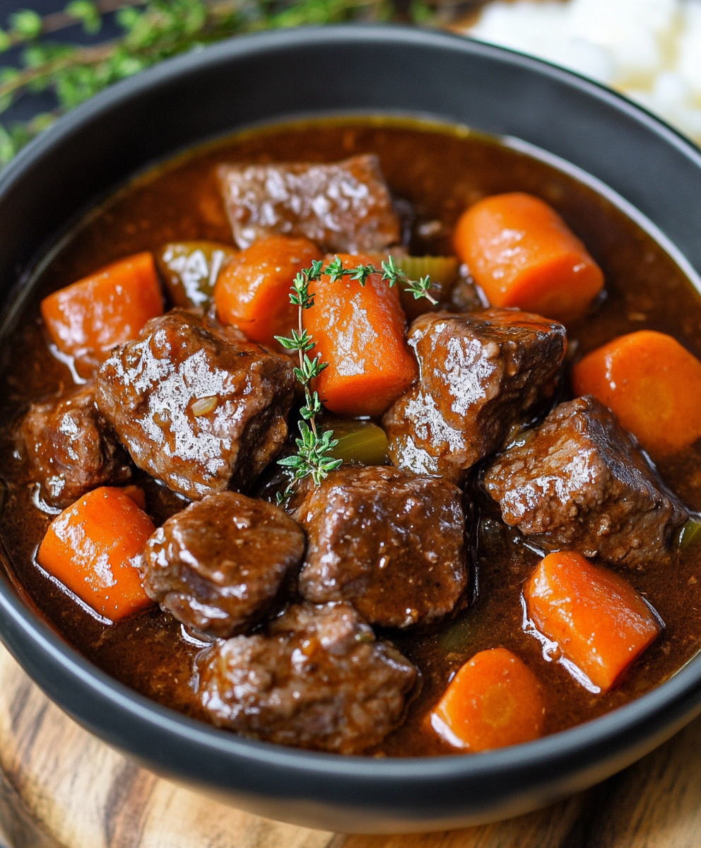 Estofado de Carne y Cerveza Guinness