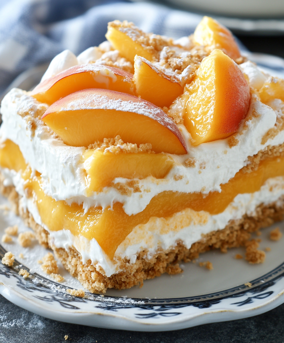 Postre de Durazno Fresco
