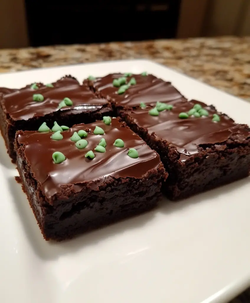Brownies de Chocolate con Menta