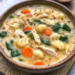 Sopa de Pollo y Gnocchi