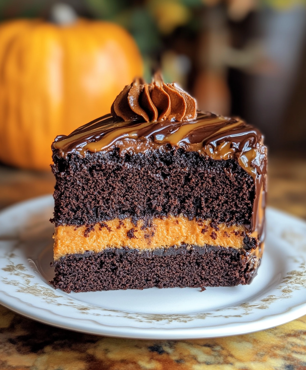 Pastel de Chocolate y Calabaza