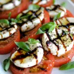 Ensalada Caprese con Reducción de Balsámico