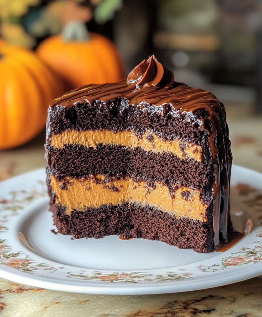 Pastel de Chocolate y Calabaza