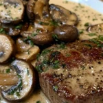 Filet Mignon Crémeux au Boursin et Champignons
