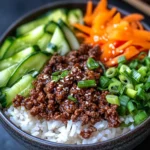 Tazón de Carne Molida Coreana