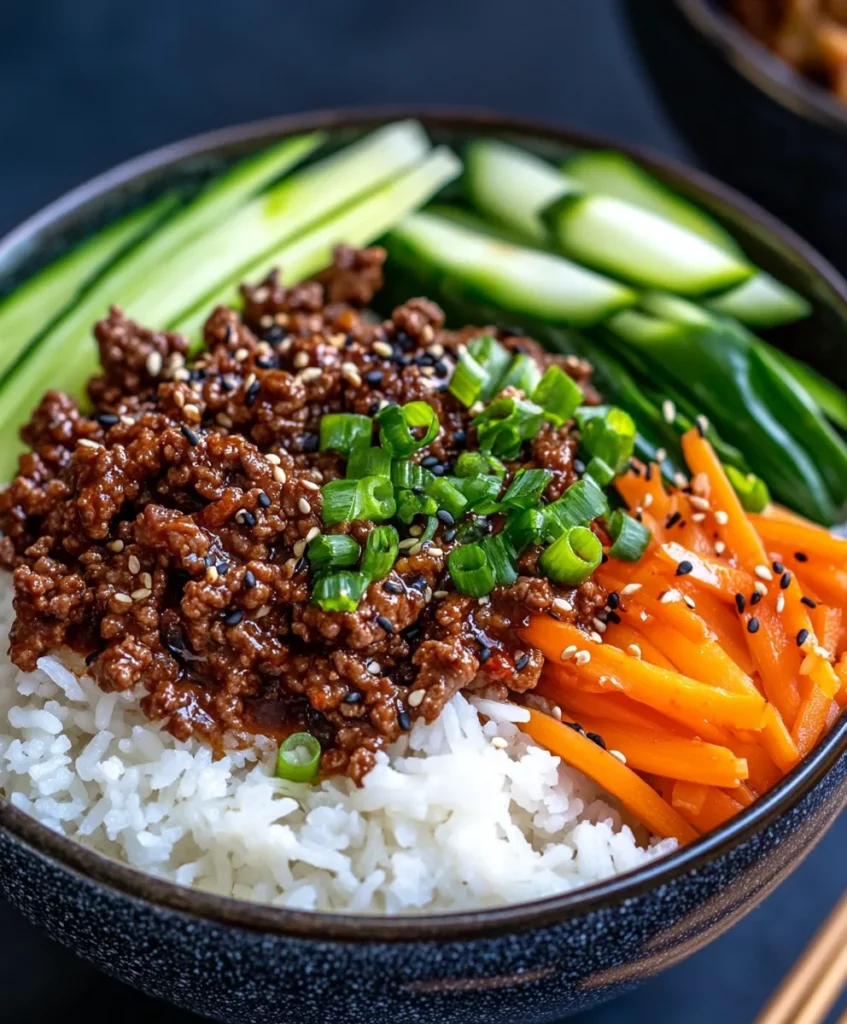 Tazón de Carne Molida Coreana