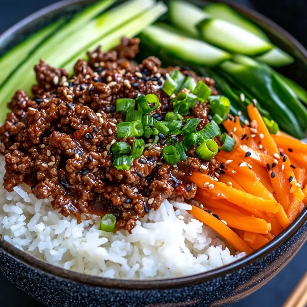 Tazón de Carne Molida Coreana