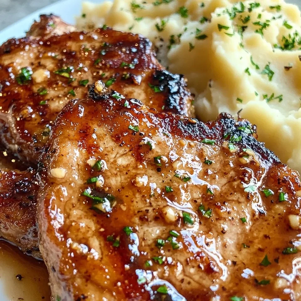 Chuletas de Cerdo con Miel y Ajo
