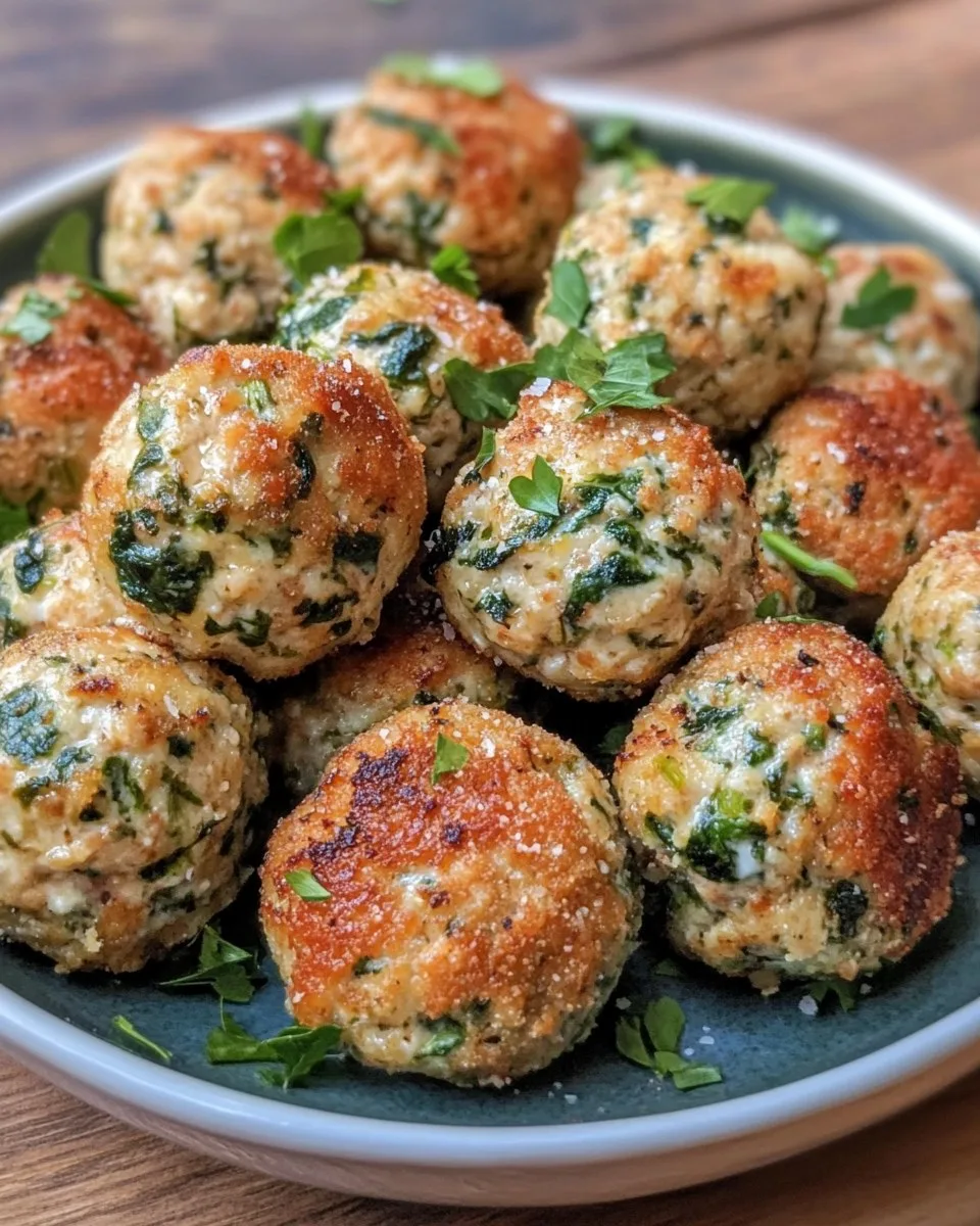Albóndigas de Pollo con Ricotta y Espinacas