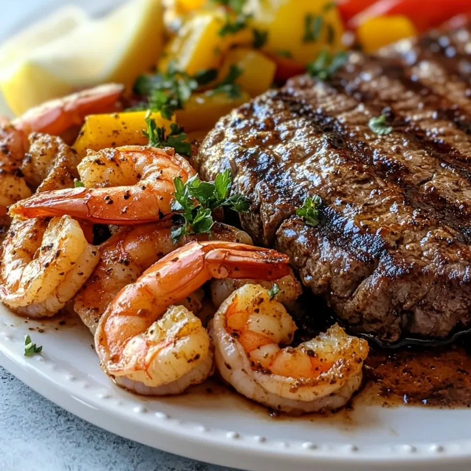 Extravaganze de Bistec y Camarones Cajún