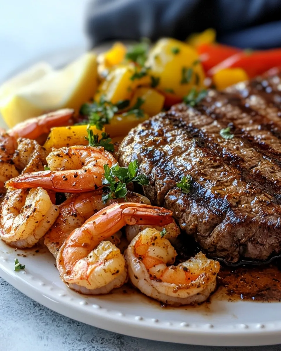 Extravaganze de Bistec y Camarones Cajún