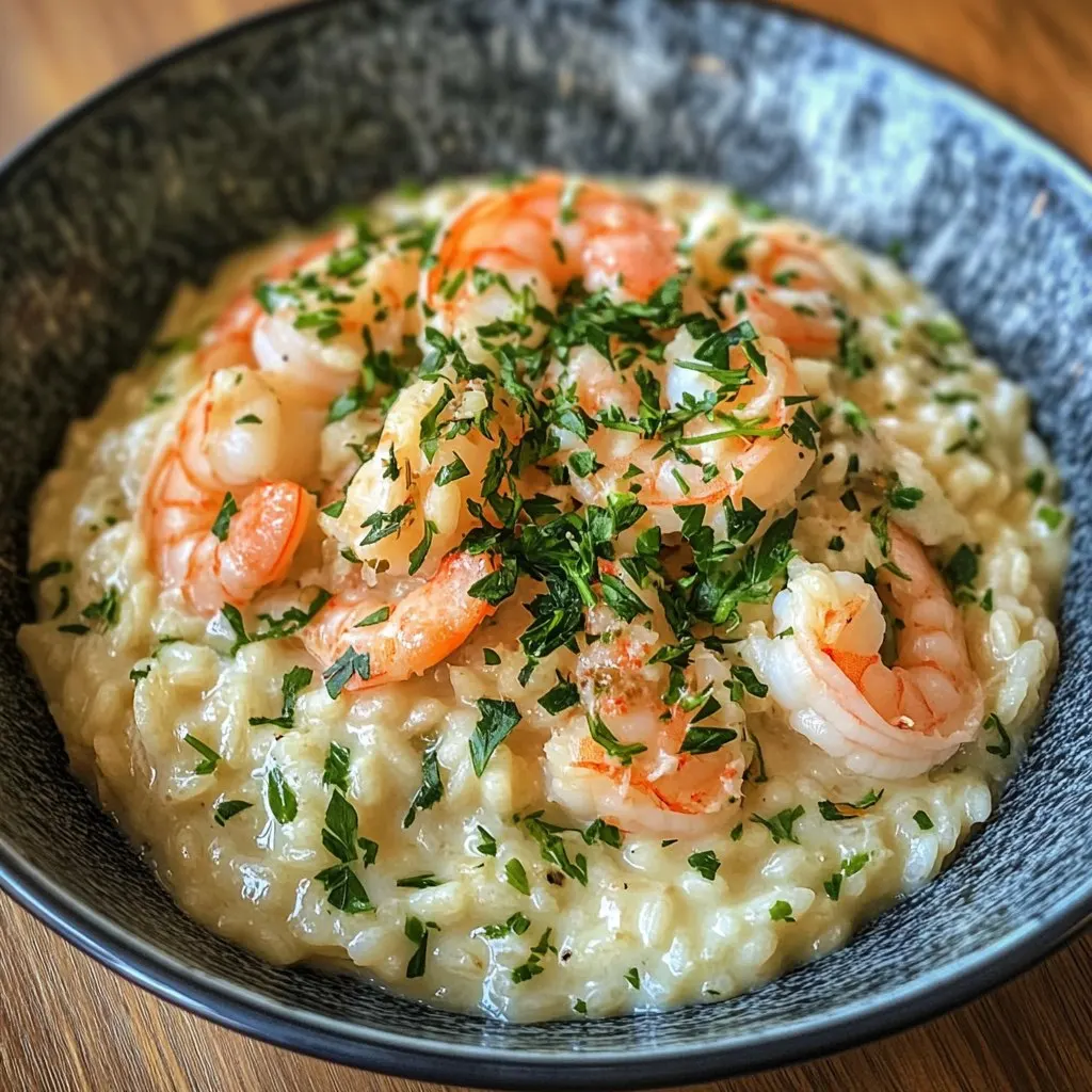 Risotto de Mariscos con Camarones y Hierbas Frescas