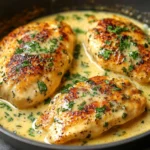 Pollo Tierno en Salsa Cremosa de Mantequilla y Ajo
