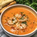 Bisque de Cangrejo y Camarones Sedoso con Hierbas Frescas